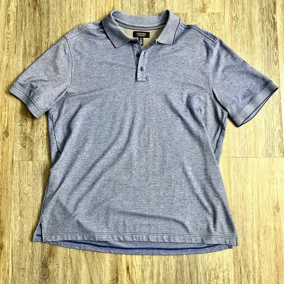 Nordstrom Mens Shop Baby Blue Blue Polo - Picture 9 of 11